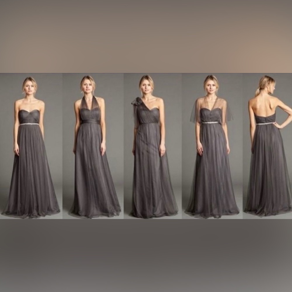 Jenny Yoo Shadow Grey Annabelle Bridesmaid dress